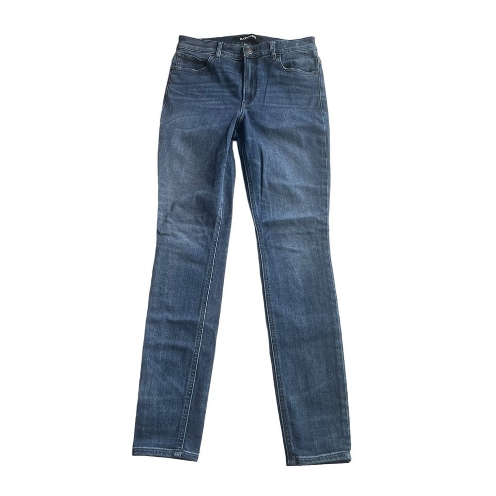 Express Denim Skinny Jegging jeans blue Size 4R Mid rise 27W 29L stretch